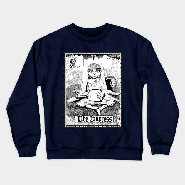 The Empress Tarot Card Crewneck Sweatshirt by BunnyMaelstrom